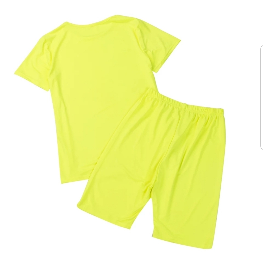 2pc tshirt and biker shorts set